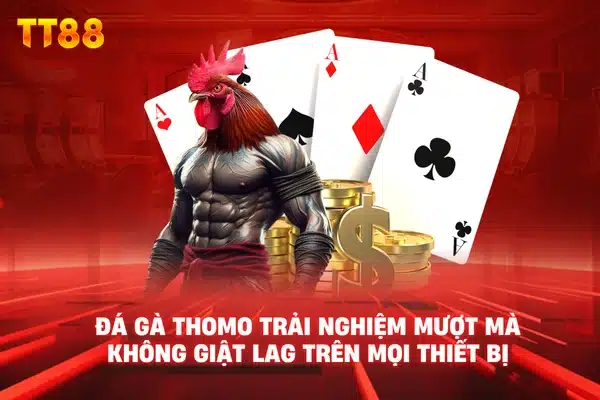 Đá gà Thomo trải nghiệm mượt mà không giật lag trên mọi thiết bị